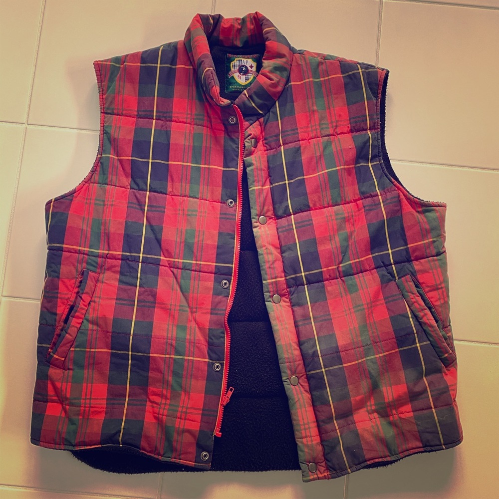 Gap Vintage Plaid Vest